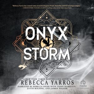 Onyx Storm audiobook cover